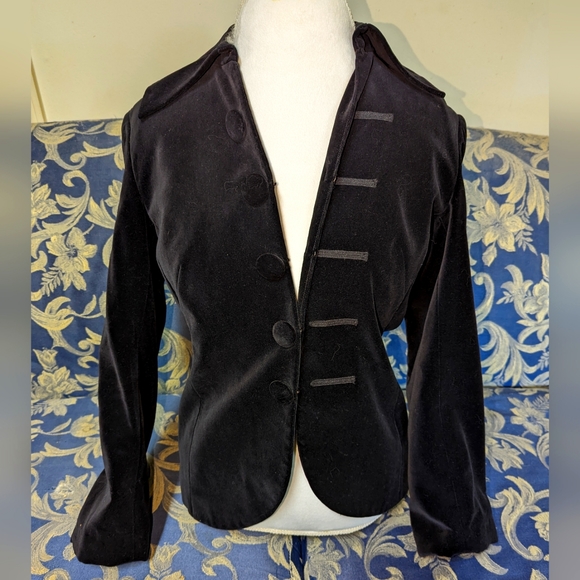 Black Bees Velvet Newport Jacket